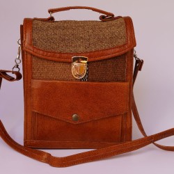 Sac à dos marron artisanal Sac à dos marron artisanal